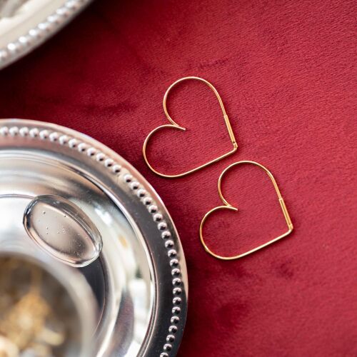 Kolczyki duże serca