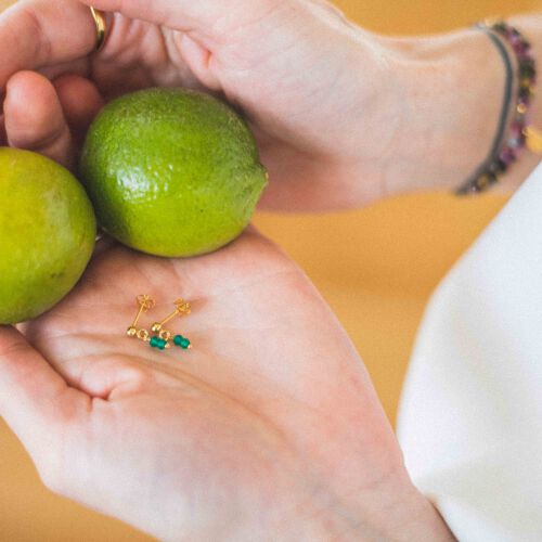 Kolczyki soczyste limonki