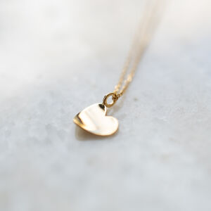 Naszyjnik z wygiętym serduszkiem - zdjęcie 5