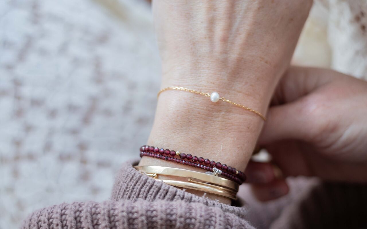 Bransoletka z perłą - zdjęcie 6